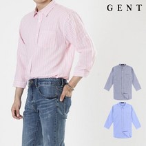 겐트옴므 남성용 시어서커 멀티ST 7부셔츠 GS9206C