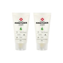 생활의정석 휴대용 손소독제 60ml 끈적임없는 젤타입, 2개