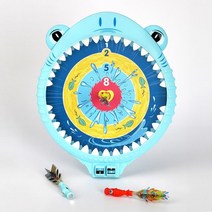 유아놀이 가족게임 상어다트놀이 협동심 과녁맞추기 회전다트판 가정용다트