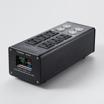 해외 전자제품 주파수 변환기 도란스 전류 15A 돼지코 어댑터 220V 60HZ 50HZ, 1개, 듀얼 LED 업그레이드 (블랙)cm
