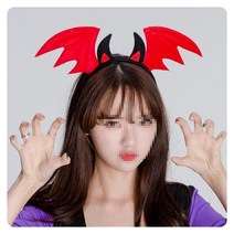 PW 박쥐날개머리띠(레드) 할로윈 파티용품 의상소품 777EA, 하이니몰82 본상품선택