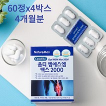 네이처맥스 옵티엠에스엠맥스2000 60정 1개월분~6개월분, 60정x4박스 4개월분