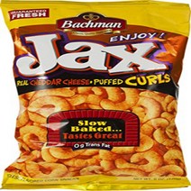 Bachman Jax Real Cheddar Cheese Puffed Curls 6 oz. Bag (3 Bags), 1
