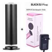 옥수수탈곡기 하드 금이 간 연삭 발 파일 위한 전기 발 굳은 살 제거제 죽은 휴대용 발, 검은 나