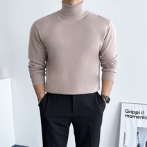 데일트 남자 퍼펙트 스판 목폴라 터틀넥 니트