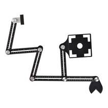 5/10inch 템플릿 곡률 스케일 눈금자 윤곽 게이지 라미네이트 잠금 타일 프로필 측정 라디안 DIY 손 도구, 05 Type 5