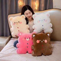 네이처타임즈 쿠키곰 인형 바디필로우 베개 담요쿠션, 브라운 코코아 쿠키