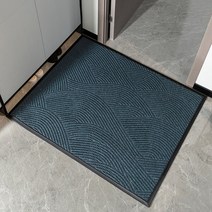 현관 발매트 코코넛매트 가게입구 업소용코일매트 반원매트 럭셔리 하우스 입구 도어, 60x90cm, 에셔 - 인키 블루