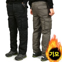 노블코리안 남성 겨울 건빵바지 솜바지 두툼한 패딩 팬츠 전술 낚시 오토바이 방한복 카고