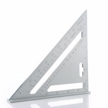 GPS측량기 레벨기 Triangle Ruler 7Inch Aluminum Protractor Speed Metric Square for Building Tools Gau, 02 브라운