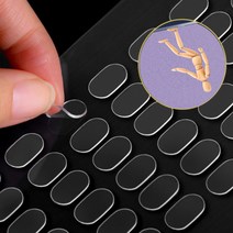 피규어 고정 테이프 인형 투명 스티커 진열대 바닥 장식장 미니어처, B_대형