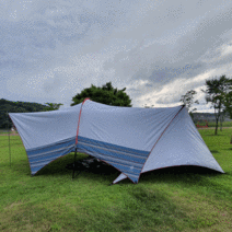 블랙코팅타프 하비타프 대형 암막타프 터널형타프 6컬러, 타프+꼬리텐트, 화이트