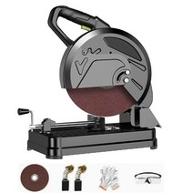고속 절단기 금속절단기 각도 2400W 슬라이딩 철근 컷팅기 목재 나무 절삭기, [ 옵션 2 ] 40880AW 세트 2