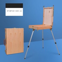 철제이젤 전문가용 대형 이젤 그림받침대 남성 나무 그림 상자 휴대용 스케치 유화 상자 구 아슈 화가 미술 용품, d