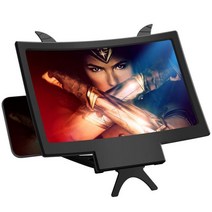 커브드 스크린 휴대폰 확대경 고화질 레이지 브래킷 10 인치 12, 10 inch, 블랙, 01 Black_01 10 inch