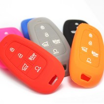 2021 투싼 NX4 쏘나타 실리콘 키케이스, 3.4button 블루