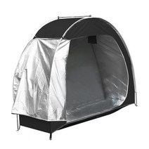자전거텐트 미니보관텐트 소형바이크텐트 Bike Tent Outdoor Cover Storage Shed Waterproof Foldable Bic, 01 Black
