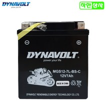 다이나볼트 스쿠터 배터리 올뉴PCX 디오110 SCR110 CBR400 MGS7L 12V7A, [C형]MGS7L-BS 12V7A