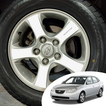 아반떼HD 15인치 휠 스포크 포인트 레터링 데칼 스티커 카본 무광 유광 펄 시트지 자동차 몰딩, 무광 화이트