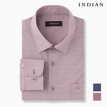 인디안 INDIAN 잔체크 레귤러 핏 캐주얼 셔츠 __MITNLWS1201