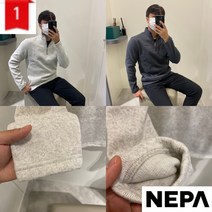 네파 NC신구로점 가을 겨울티셔츠맛집!! 남성 세노테 플리스 반집업 티셔츠 7I75401