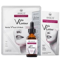 벨라컨투어 리프팅 세럼 30ml 1개 + 턱살 마스크 1장 탄력 앰플 브이라인 목주름 이중턱, 벨라컨투어세럼 1개 + 벨라컨투어 듀얼리프트마스크 1장, 1