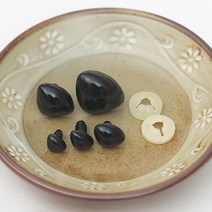 [펠트친구] 민자삼각코(인형코) 1봉(7개), 32mm 블랙