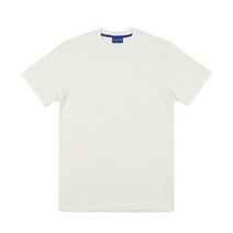 남자 여자 쿨 면 봄 반팔티 티셔츠 엘비비 레이어드 크루 넥 [화이트] LAYERED CREW NECK T-SHIRT [WHITE]