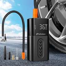Halomusc 휴대용 미니 6000mAH 충전식 배터리가 있는 자동차 타이어용 에어 펌프 최대 150PSI의 공기 압축기 타이어 팽창기. 【널리 사용됨】 자전거 오토바이 풍선 축