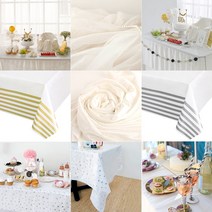 파티 테이블보 모음, 테이블보_화이트 샤