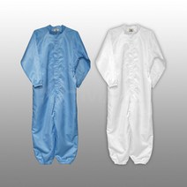 ESD 방진복 - 원피스 / C카라/제전복/무진복/상하의일체형/크린룸 작업복