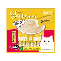 이나바 고양이 파우치 간식 챠오츄르 참치+조갯살 믹스, 참치 + 조개 혼합맛, 60개