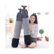 신박한직구 110cm 롱 바디필로우 쿠션 밀리터리 덕후 어뢰 쿠션, 그레이