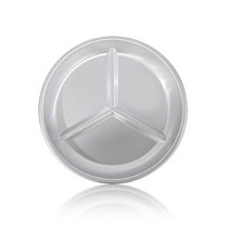 캠핑용 알루미늄 원형 3분할 접시 20cm