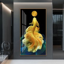 황금 잉어 복을부르는 물고기 보석십자수 DIY 집콕취미, 150 x 80CM