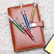 팬시 주사기 볼펜 10p세트 필기용품볼펜 필기구 필기도구 문구 l, 본상품