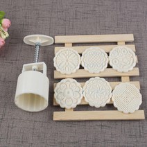 전통문양 떡 모양 떡틀 스탬프 KK356, 6종 무늬, 1개