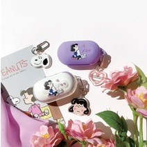 주니아니 스누피 쏘울메이트 버즈케이스+키링set, 루시키링, 퍼플