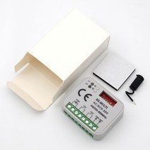 주차리모컨 주차차단기 수신기 2022 새로운 유니버설 2 채널 무선 차고 문 433MHZ DC12V 24V 고정 코드 롤, 01 1Pcs Controller