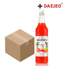 모닌 핑크자몽시럽1L x 6개 핑크 그레이프프룻 시럽, 단품