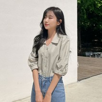 하츠 카라 7부블라우스