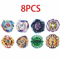 모델 Beyblade Burst Toys With Starter and Arena Bayblade 금속 융합 God Spinning 탑 블레이드 장난감, [20] SZTL-8PCS-4