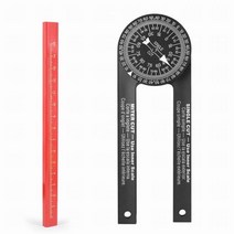 계량 측정 계측 miter saw 각도기 7 inch abs 디지털 각도기 눈금자 각도 파인더 2 laser scales and pencil meter 도구 고정밀 공구 철물, 하얀