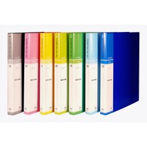 현풍 PP 칼라 클리어화일 크리어화일 40P 40매 인덱스 A4 4342-3, 7.블루