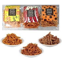 직장인간식 일본식과자 일본풍간식 산슈 총본포 파스타 스낵 pasta snack 바삭바삭한 식감 과자 안주 (선물 3봉입(솔트 토마토 옥수수 포타주)), 선물 안주 3봉입