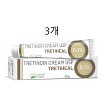 스티바a 동일성분 피부노화방지 여드름 모공 홍조 미백 잡티 색초침착 여드름 피부개선 안티에이징 관리 크림, 3개, 0.1%