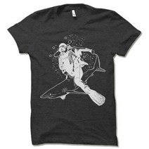 스쿠버티셔츠 스킨스쿠버 다이버 산업잠수 단체티 스쿠버 . 선물. 상어 남성 여름 반팔 캐주얼 성인 힙합