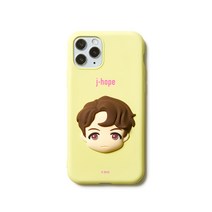 BTS캐릭터 페이스 컬러젤리 휴대폰 케이스