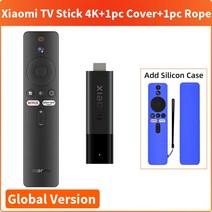 글로벌 버전 샤오미 미 4K TV 쿼드 코어 안드로이드 11 돌비 DTS HD 듀얼 2GB 8GB 구글 넷플릭스, 11.EU Plug - Add Blue Cover