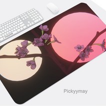 마우스 손목쿠션 손목받침대 손목보호대블랙 마우스 패드 벚꽃 데스크 매트 핑크 사쿠라 쿠션 키보드 컴퓨, 03 3_07 350x900x2mm